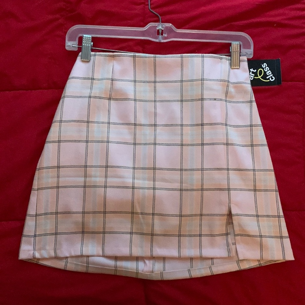 XS Pink Short Skirt with slit